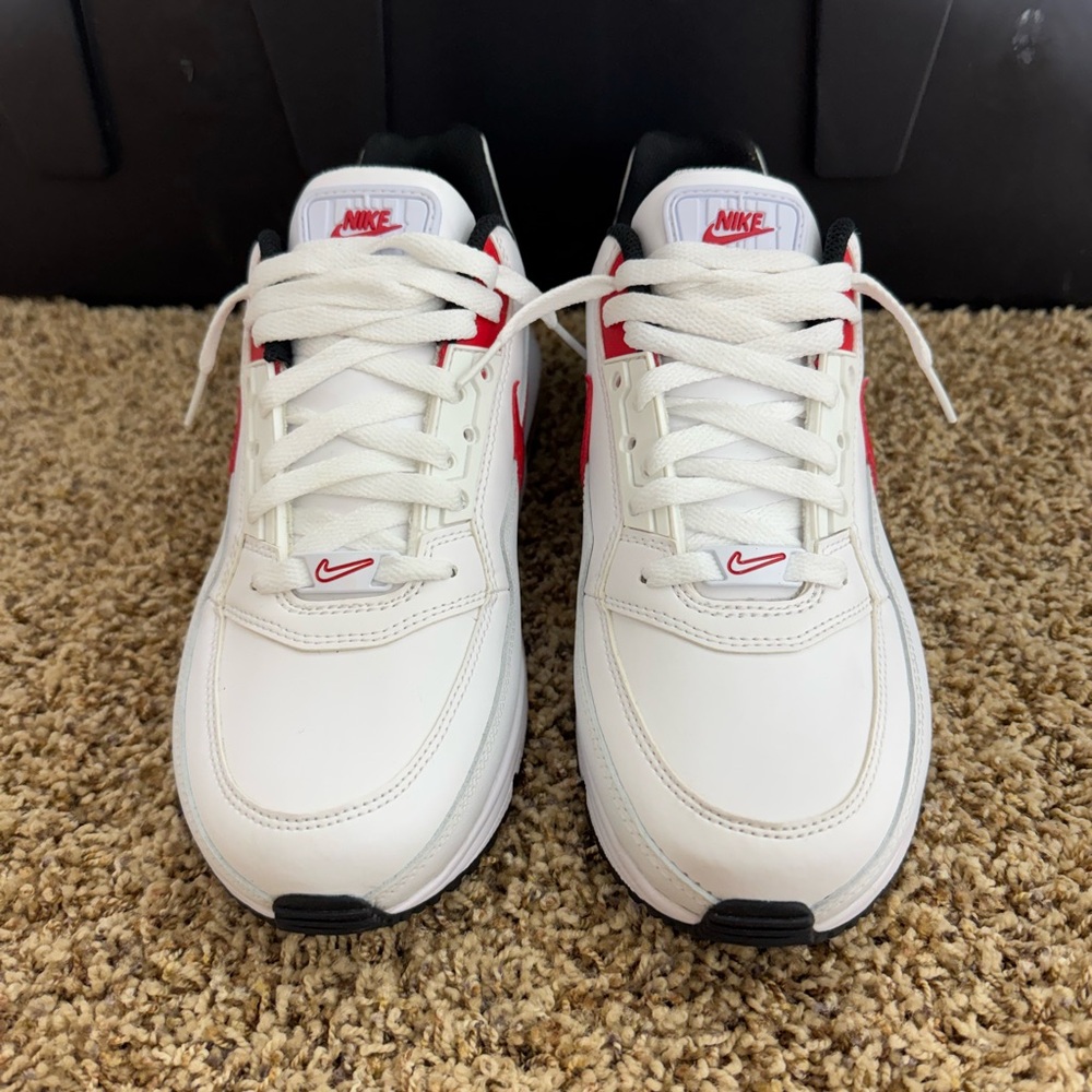 Nike Air Max LTD 3 White and Red Athletic Shoes